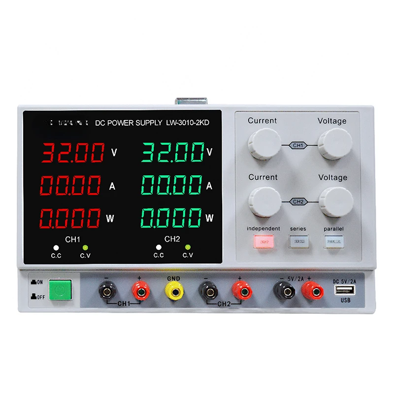 

30V 10A DC Regulated Power USB Interface Adjustable Switching Lab Testing Variable Dc Power Supply