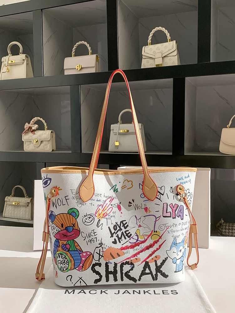 

fiti Leather Tote Bag Women's Faion Handbag oulder Bag Luxury Sensation Ma Jankles 2025 New Sle Briti Sle