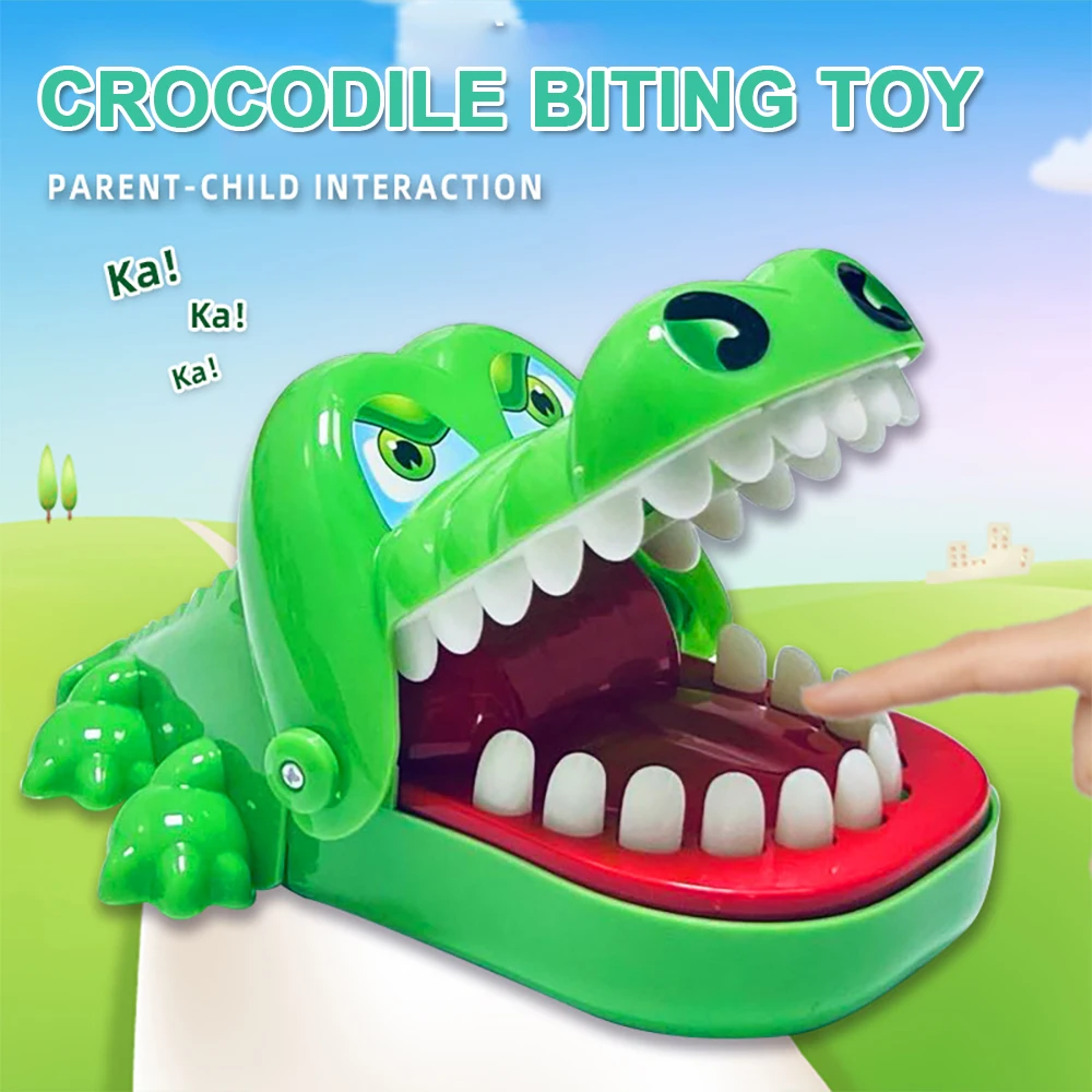 Crocodile Teeth Toys For Kids Alligator Biting Finger Reaction Training Funny And Parent-child Interaction Pranks Kids Toys