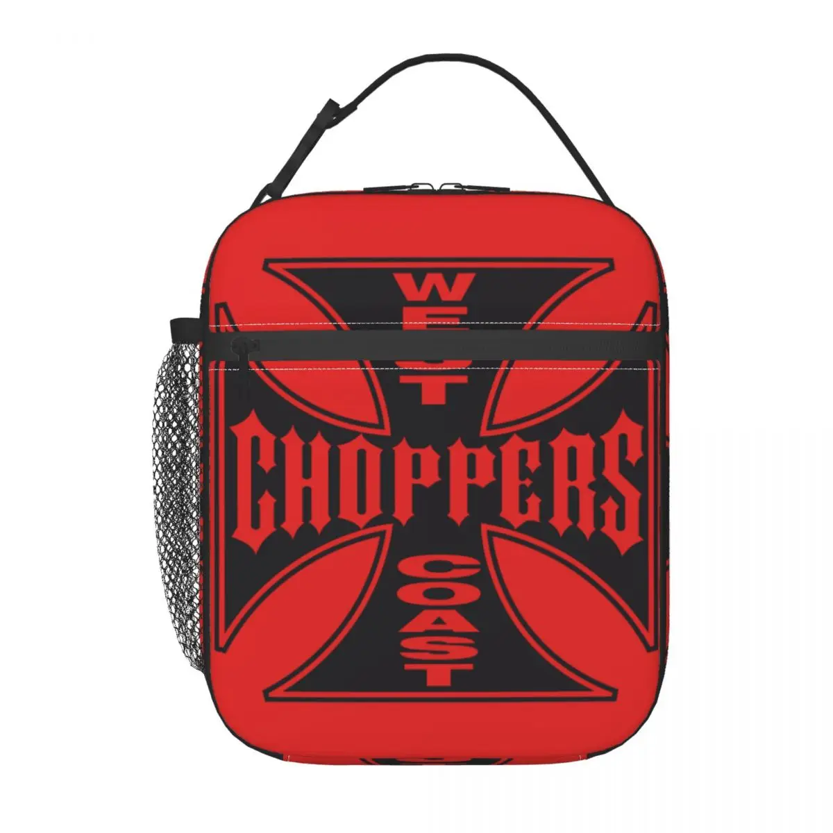 West Coast Chopper Iron Cross Thermal Insulated Lunch Bags Women Portable Lunch Container for School Storage Food Box