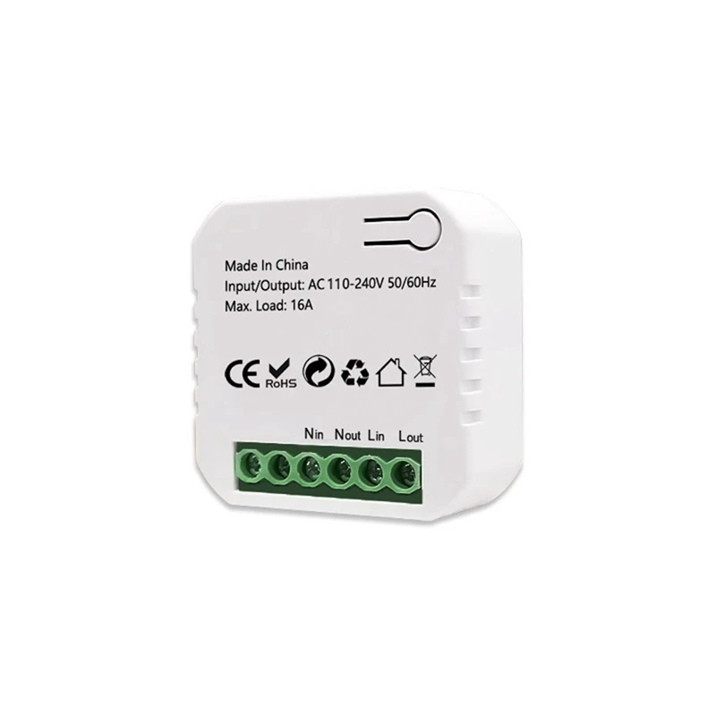 Tuya Smart Life Zigbee interruptor Monitor de energía eléctrica Kwh carril Din 16A temporizador enchufe Mini módulo funciona con Alexa