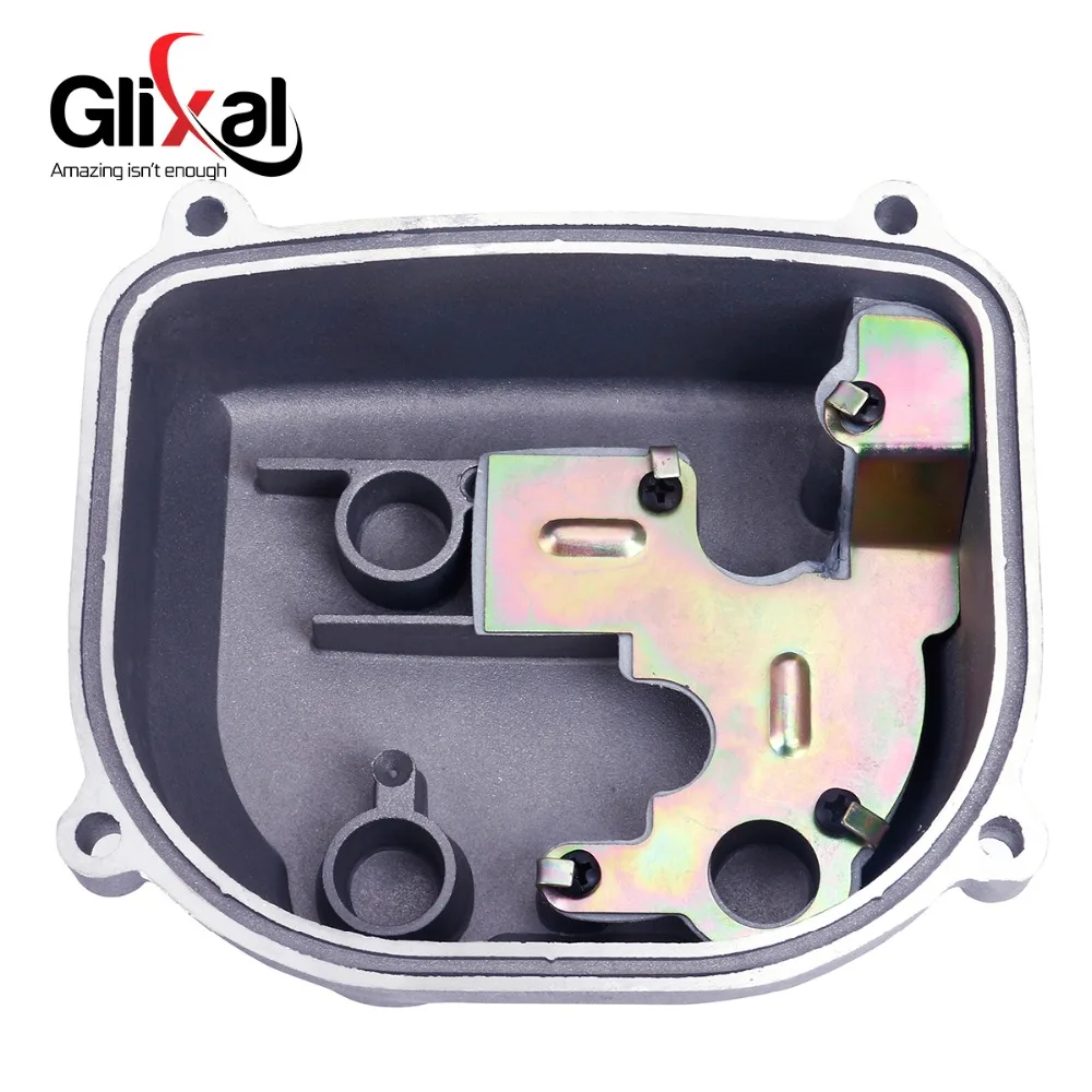 Glixal GY6 125cc 150cc 160cc 180cc Chinese Scooter Engine Cylinder Head Valve Cover 157QMJ  ATV Go Kart Buggy Moped (None-EGR)