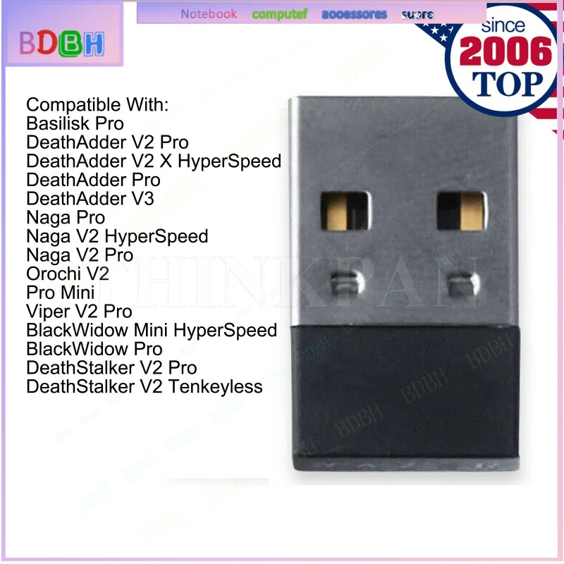 Universal USB Mouse Receiver for For Razer DeathAdder Basilisk Naga BlackWidow Mouse