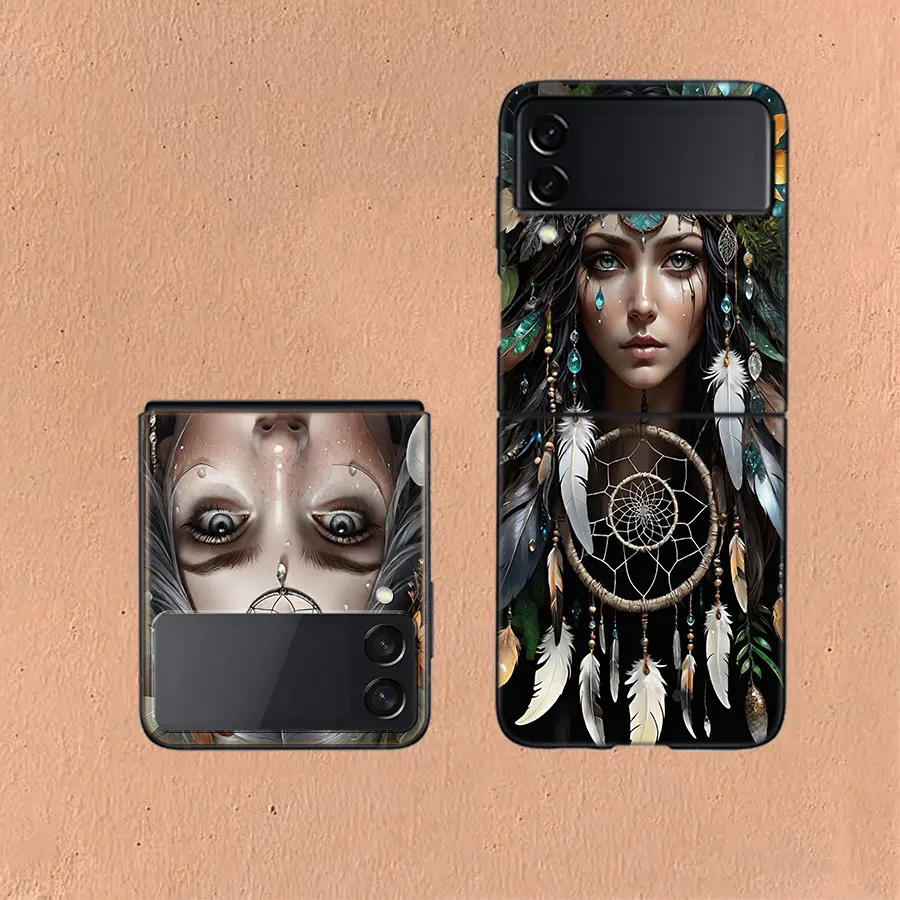 The Girl Who Captures Dreams For Samsung Galaxy Z Flip 5 4 3 Case Shockproof Hard Cover For Phone Z Flip 6 5G Z Flip 5 4 5G TPU