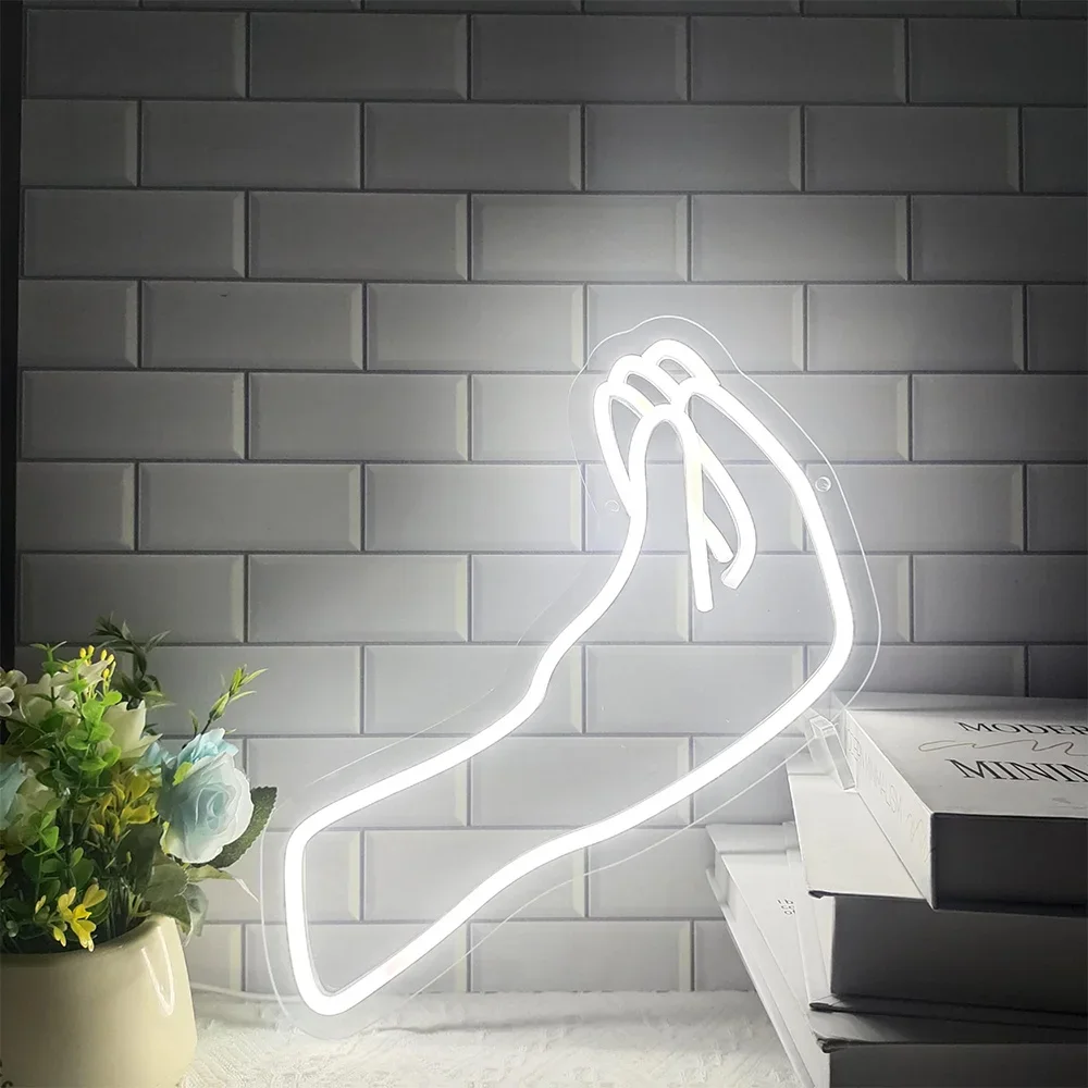 

Italian Hand Gesture Neon Sign Dimmable LED Italian Hand Neon Signs for Restaurant Bar Kitchen Hotel Shop Store Wall Decor