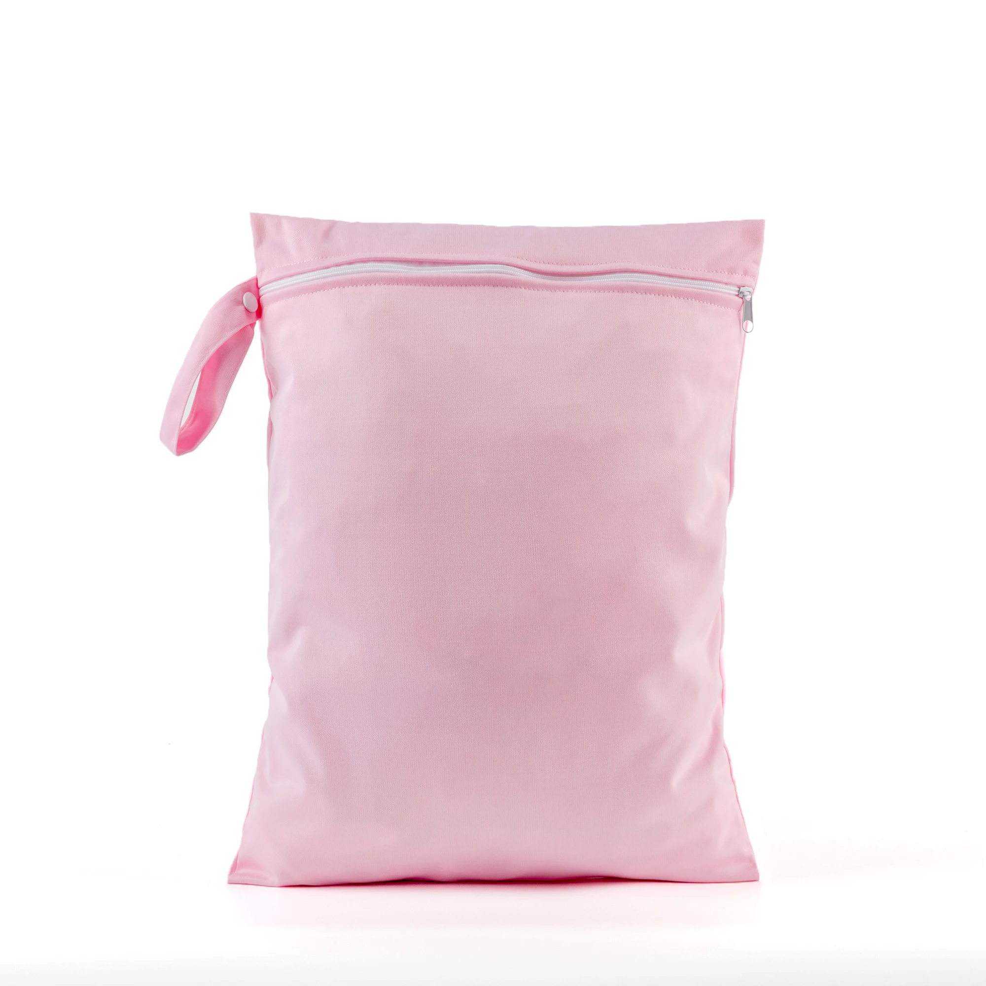 AIO tas popok TPU motif kartun, tas popok basah ritsleting ganda tahan air, wadah Liner Laundry untuk popok kain