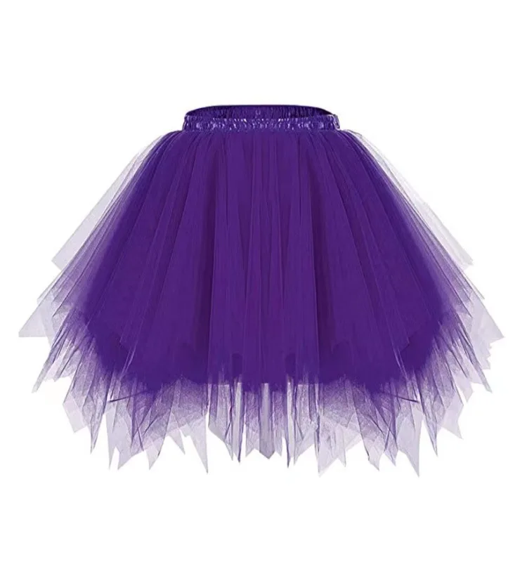 Women's Princess Dress Girl Ballet Halloween Christmas Luxury Tutu Tulle Midi Short Dress Retro Ballet Bubble Dance Dress Cospla