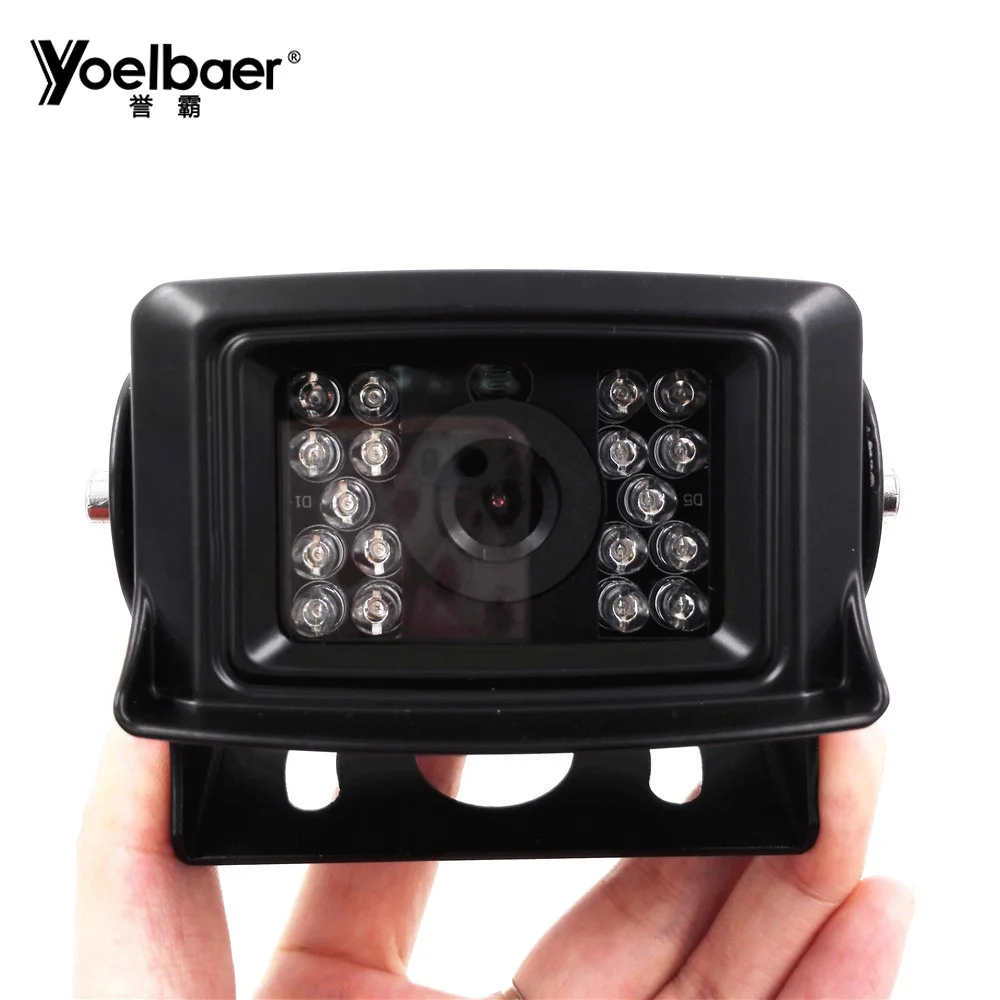 2PCS 4 Pin AV Connector Wide Angle Infrared Night Vision Bus Trailer Truck Rear View 24V Backup Camera For Trucks