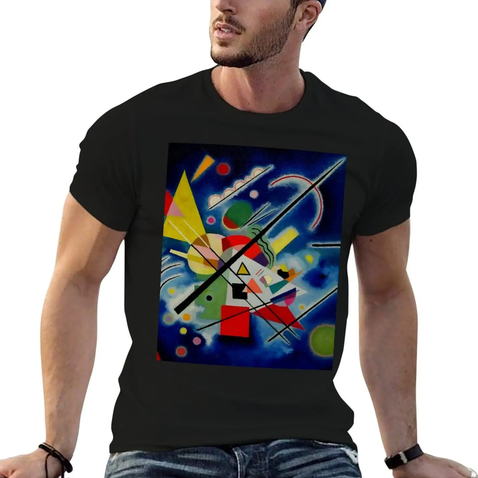 

Wassily Kandinsky Blue Painting (Blaues Bild) Kandinsky Abstract Cubism T-Shirt shirts graphic aesthetic clothes Men's t-shirt