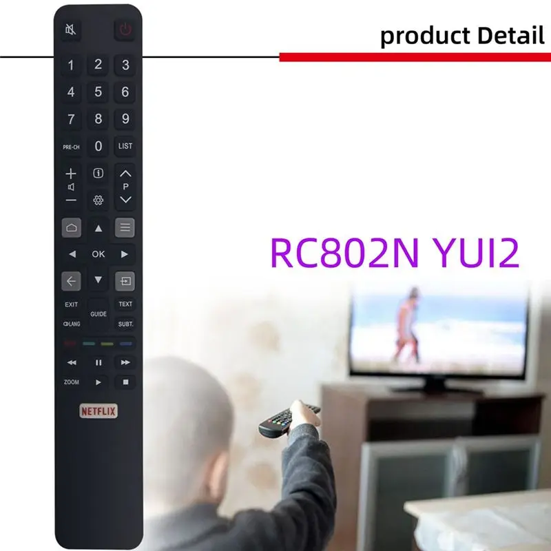 RC802N YUI2 Remote Control for TV 32S6000S 40S6000FS 55UC6406 65UC6596 55US6106 43US6016 55X9006 U65X9006