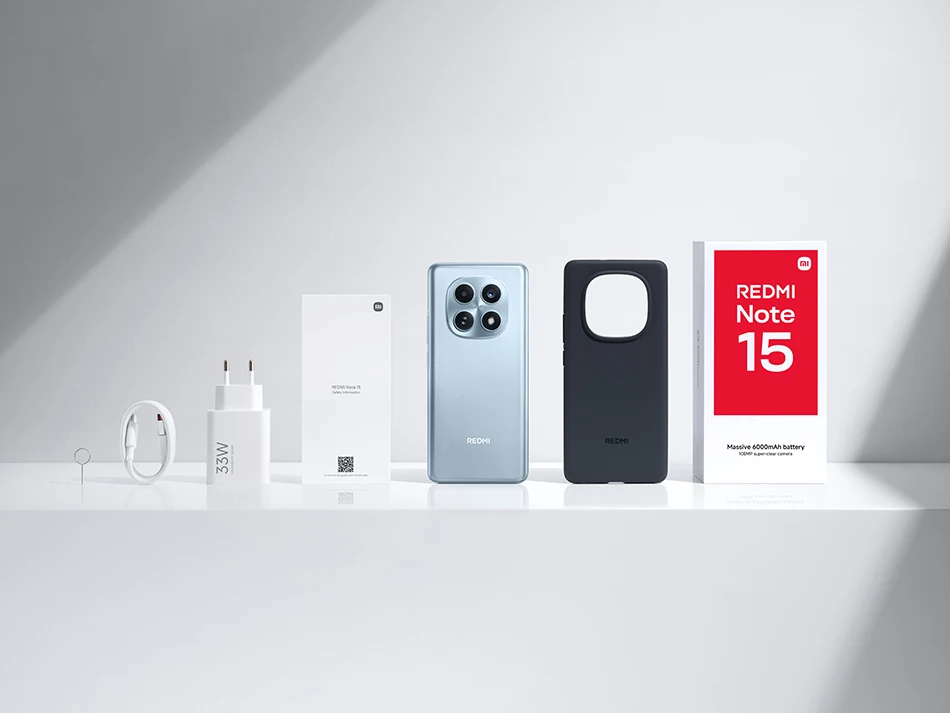 【World Premiere】Global Version Xiaomi Redmi Note 15 MTK Helio G100-Ultra Smartphone 6.77" AMOLED display 108MP camera 6000mAh