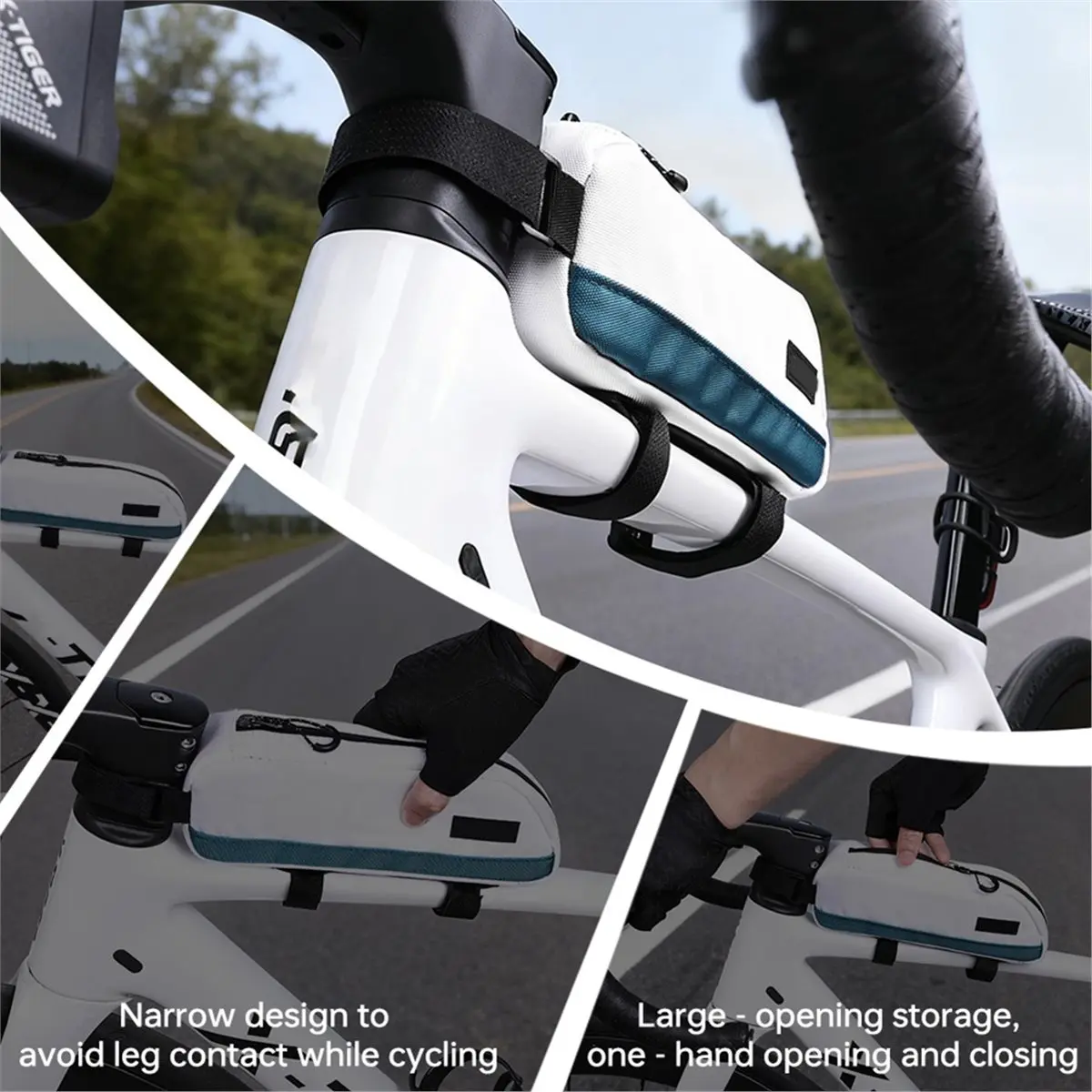 

AD10 Bicycle Bag Waterproof Cycling Top Front Tube Frame Package Large Capacity MTB Road Bike Bag Bicycle Accessories