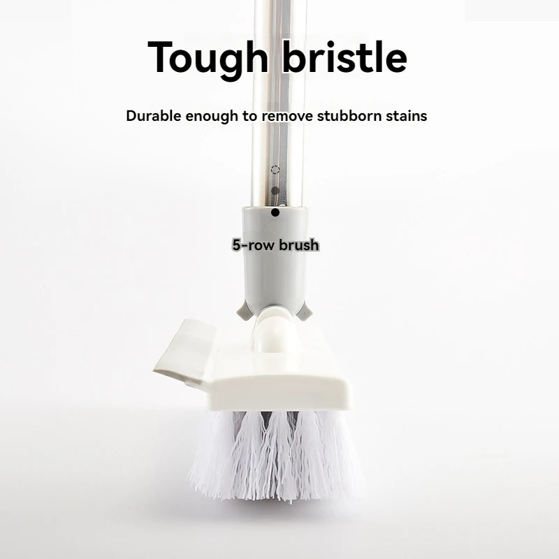 Новая вращающаяся щетка с длинной ручкой, артефакт, щетка для чистки пола из нержавеющей стали, щетка из нержавеющей стали для ванной комнаты