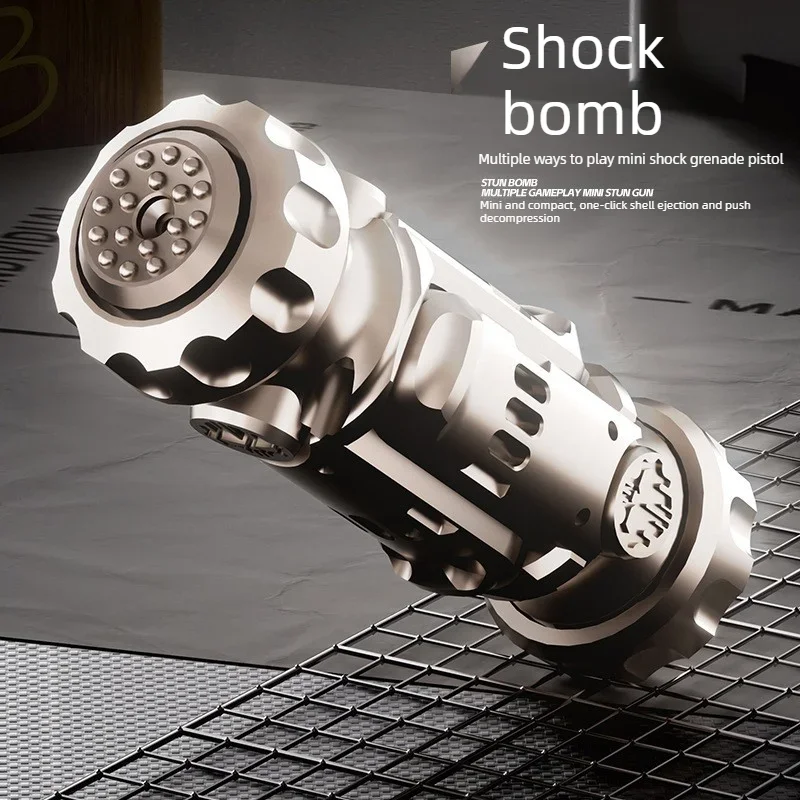 Alloy Stress Relief Fidget Spinner Stun Grenade Roller Launchable Casual Adult Relaxation Gift