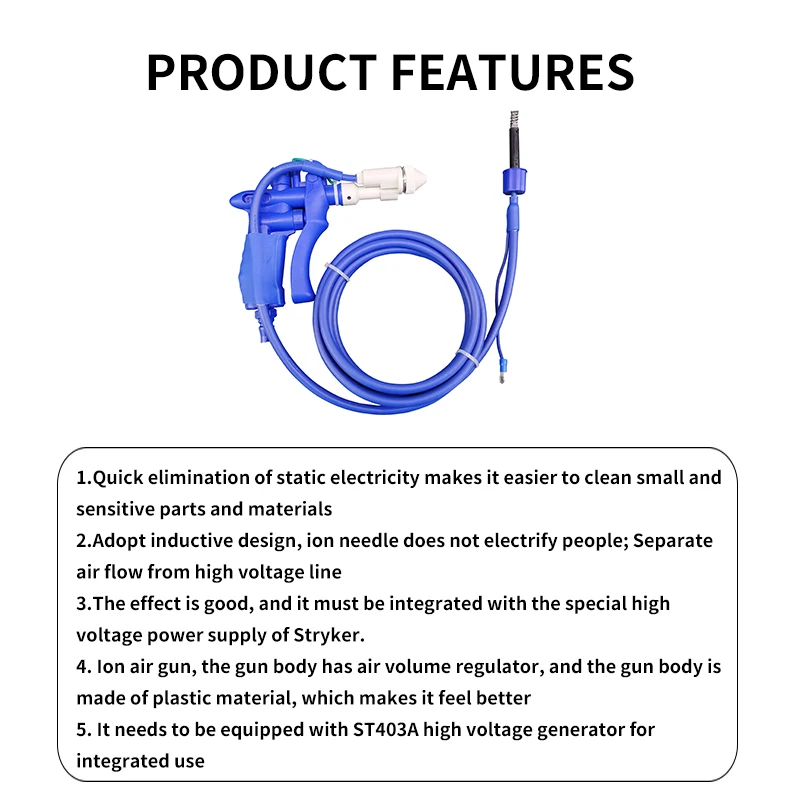 ST302C Piezo Ion Blow Industrial Static Eliminator with High Voltage Generator for PCB Manufacturers