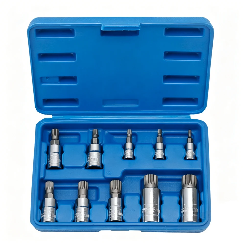Chrome Vanadium Steel Tool Set Dodecagonal Sockets Star Wrench Set Excellent Toughness Twelve-point Design Reduced Slippage