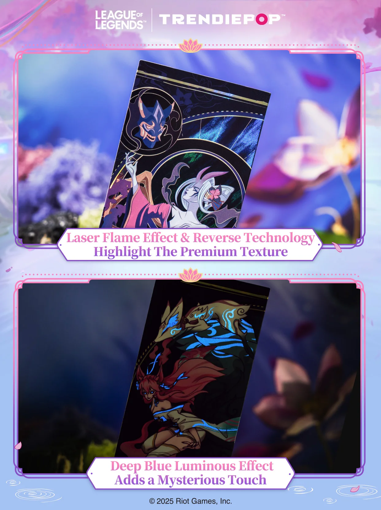 TRENDIEPOP League of Legends Spirit Blossom Style Guide Laser Ticket Blindbox (10+2) ملحقات الألعاب #3