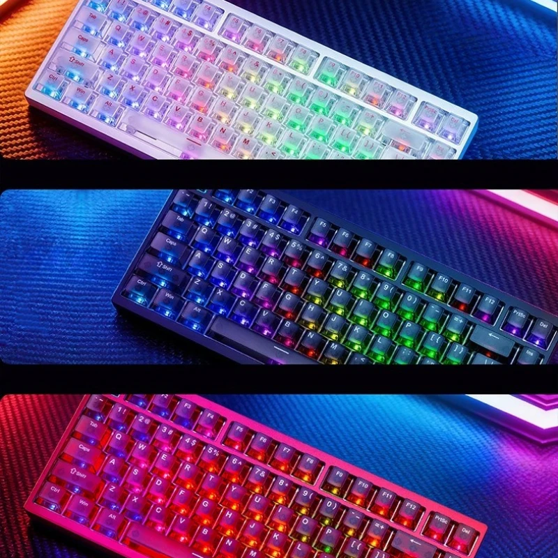 Teclado Mecânico com Fio de Alumínio MG75V2, Personalizado, RT0.001, RGB, Hot Swap, CNC, à Prova d'Água, Layout 75%, GASKET, Teclado para E-sports DIY
