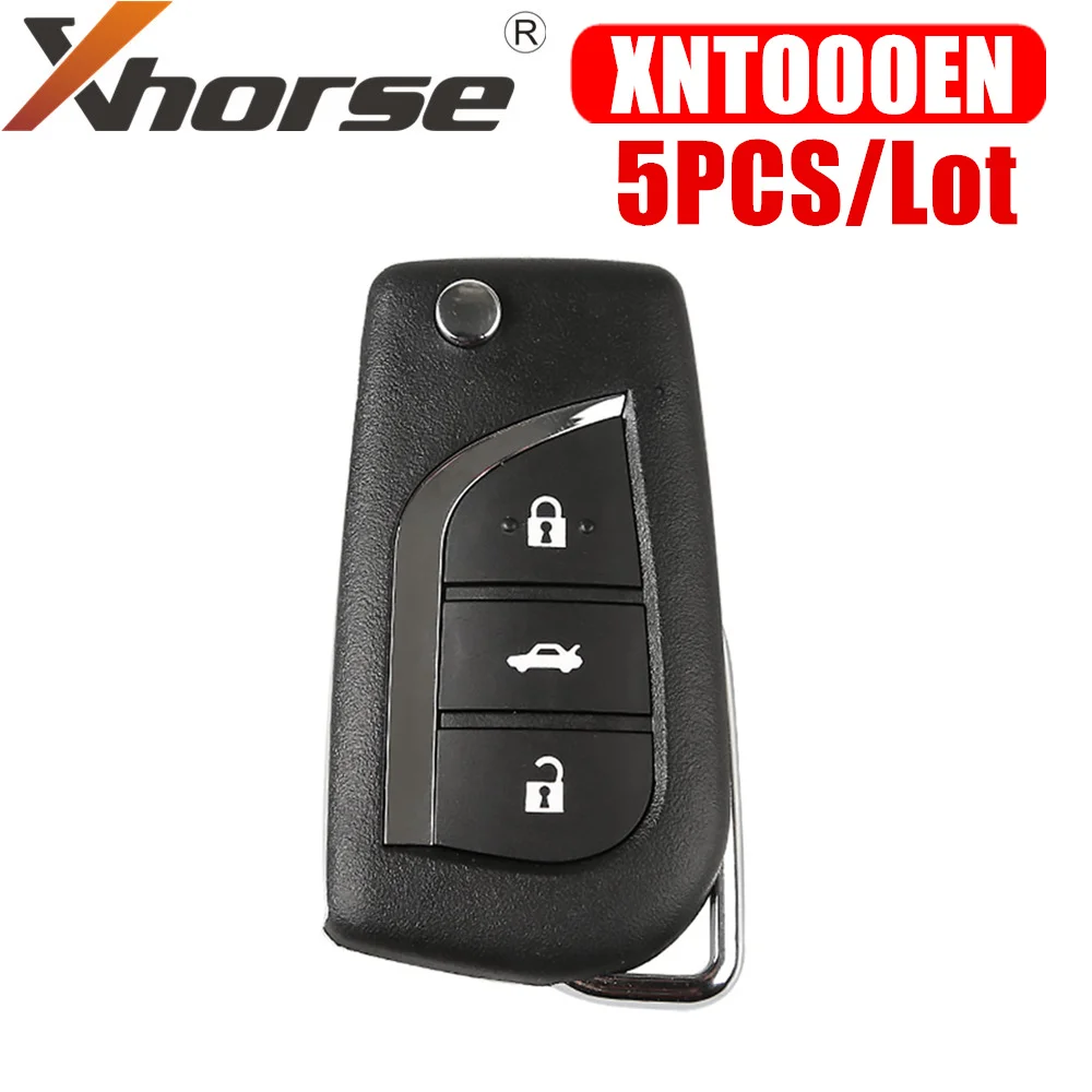 

Xhorse XNTO00EN Wireless Universal Remote Key 3 Buttons for Toyota Style 5PCS