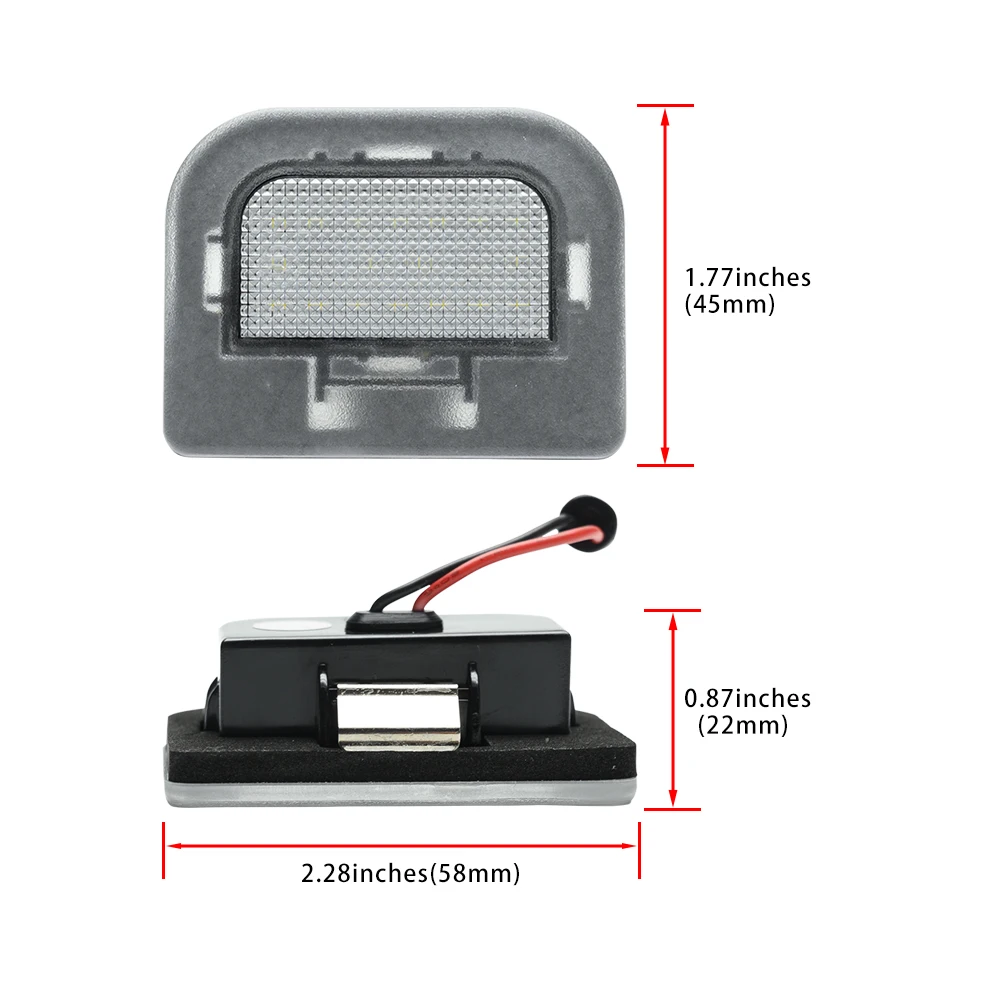 OE-Spec 92501-D4000 For Kia Sportage Gen5 NQ5 2023+ Optima/K5 Gen4 JF 2016-2020 Canbus Led License Plate Lights Auto Tag Lamps