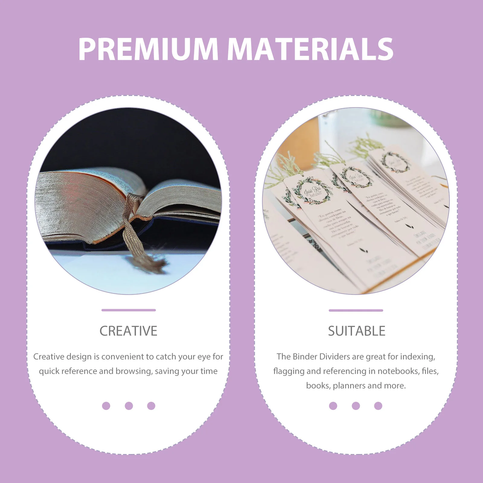 

Plastic Binder Clear File Dividers Notepad Tabs Index Dividers For Notebooks Planners Reports Loose Leaf Page Markers