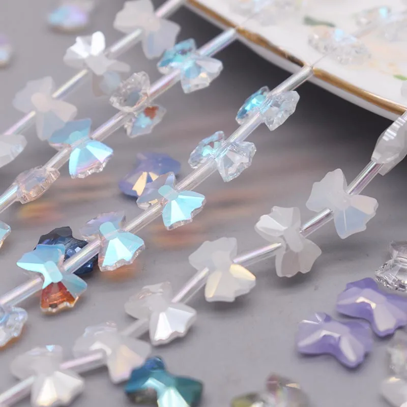 AB Color 7x10mm Bow Tie Shape Crystal Glass Beads Color Faceted Bow Tie  Crystal Beads for Jewelry Making DIY Earrings Bracelet
