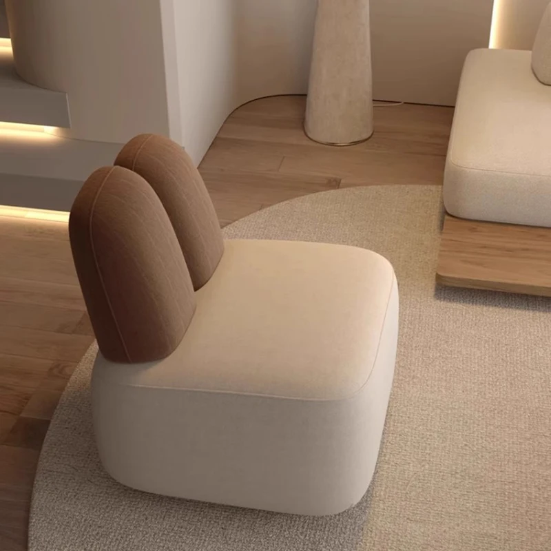 %# forSpongParty Simple Chair Nonslip Ultralight White Cushion Floor Chair Designer Balcony Cadeiras De Sala De Estar Furnitures