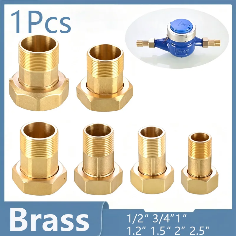 Brass Water Meter Fitting 1/2“ 3/4” 1“ 1.2” 1.5“ 2” 2.5