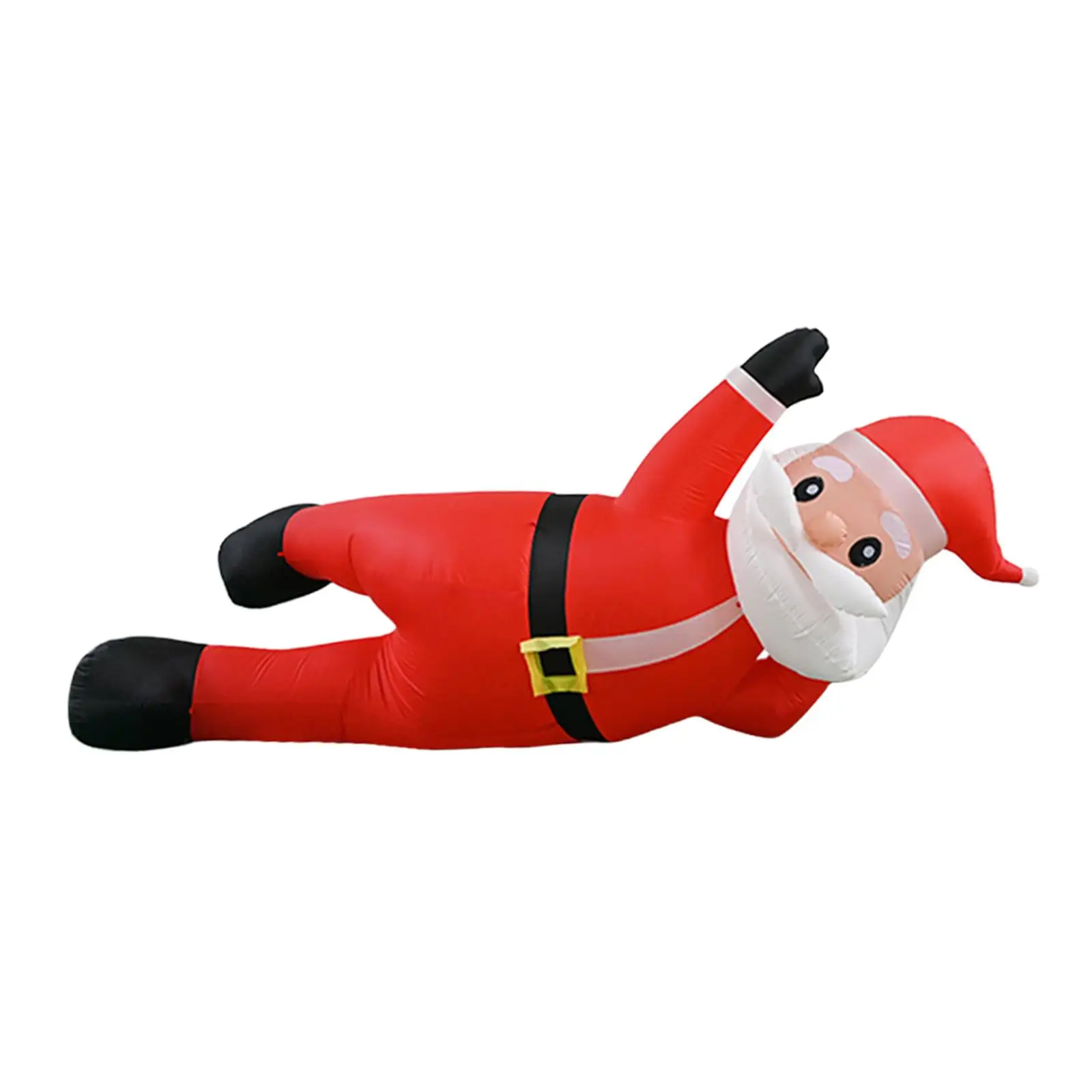 

Надувная фигура Санты для Рождества, всепогодная, большая (1,8 м), забавное украшение с подсветкой для двора, газона, праздничного декора