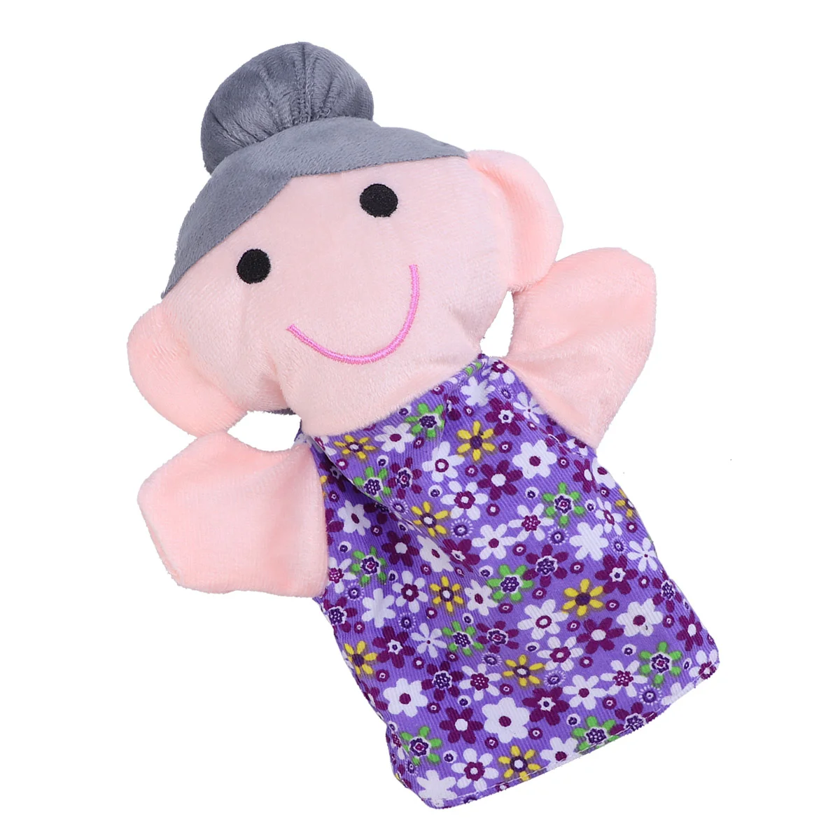 Baby Fabric Hand Puppets Adorable Family Hand Toy Storytelling Toy (Grandmother Pattern 25cm) kids hand puppets