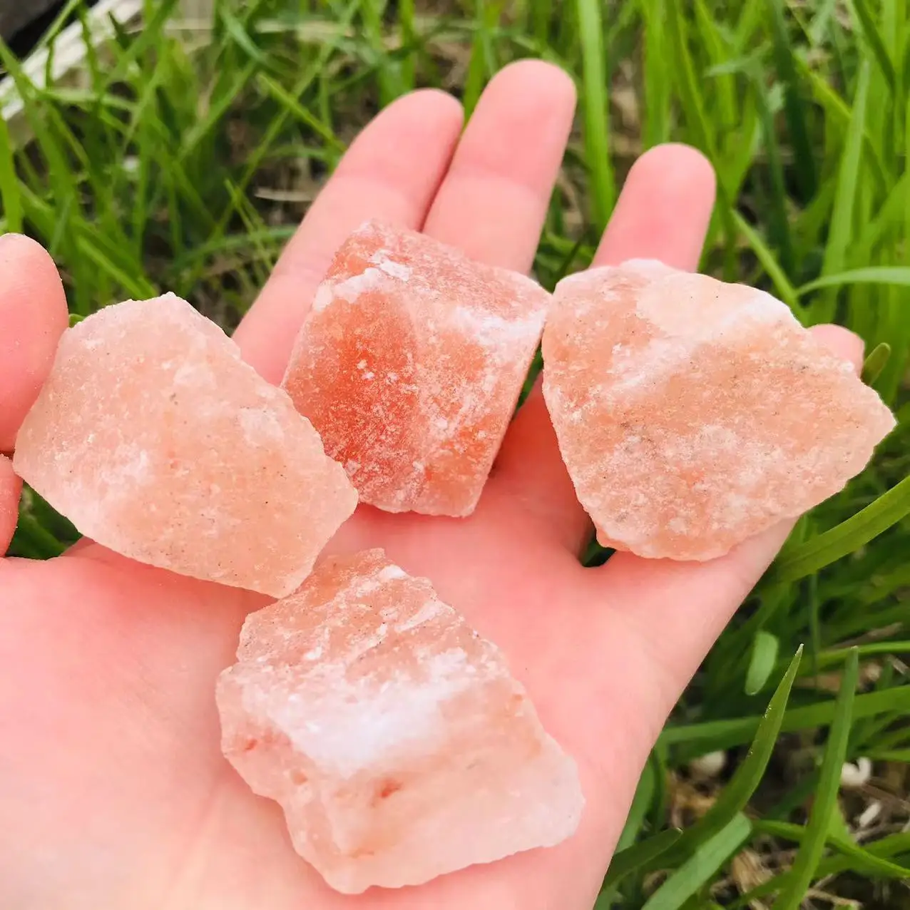 Raw Natural Pink Himalayan Rock Salt Chunk Healing Stone Specimen 25g-85g For Decoration