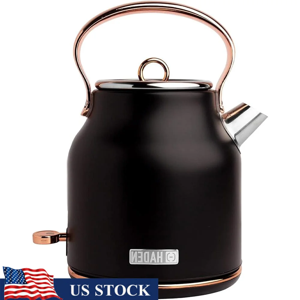 

Electric Tea Kettle Stainless Steel Water Boiler with Auto Shut-off Boil Dry Protection 360 Degree Base Home Kitchen Appliance