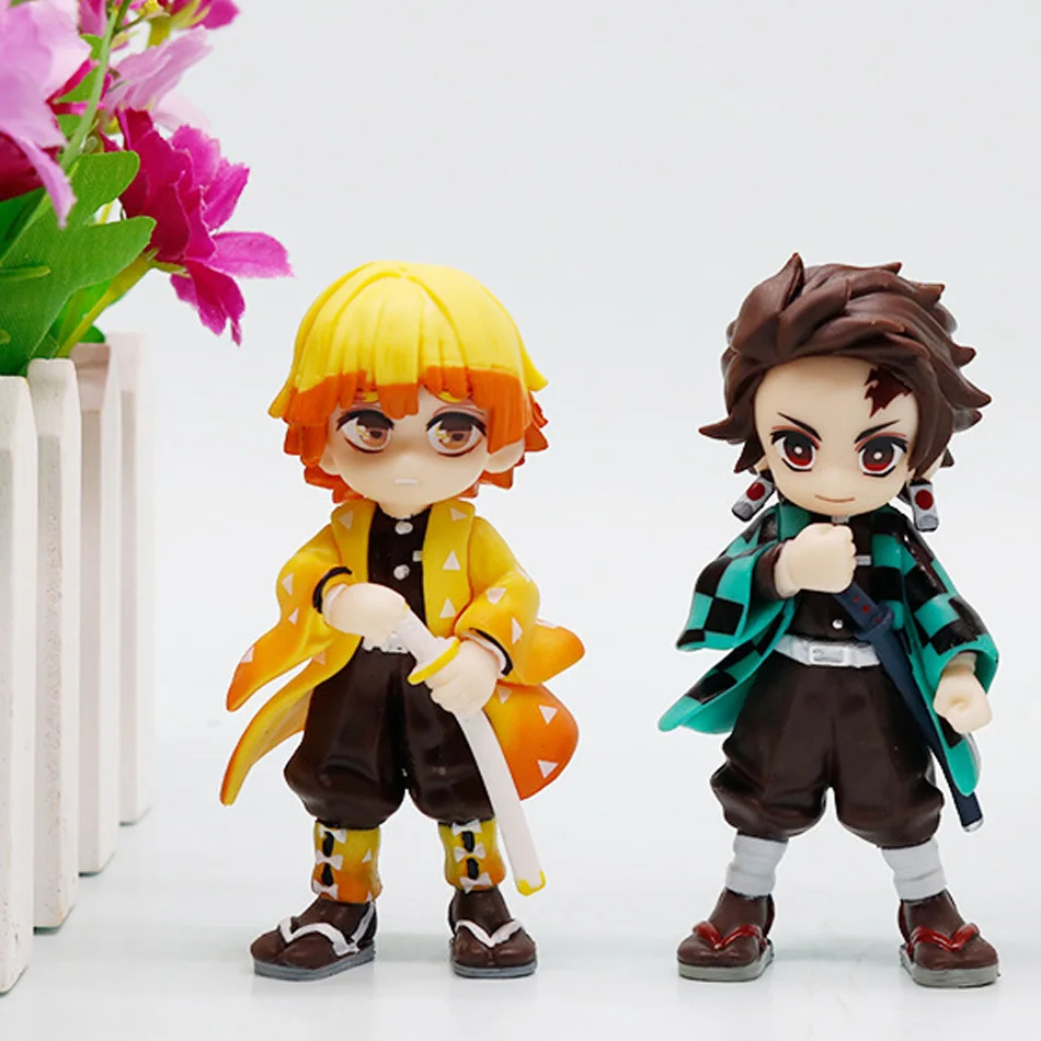 Gorąca nowość! 1-6 szt. Blind Box Bushiroad Palverse Demon Slayer: Kimetsu No Yaiba Figurka Anime Blind Box Vol.1 Ozdoba Zabawka Tajemniczy Prezent