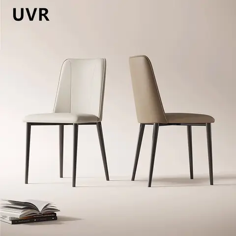 UVR 호텔 레스토랑 의자 홈 주방 등받이 의자 덮개를 씌운 디자인 레저 의자 거실 식사 의자 가구