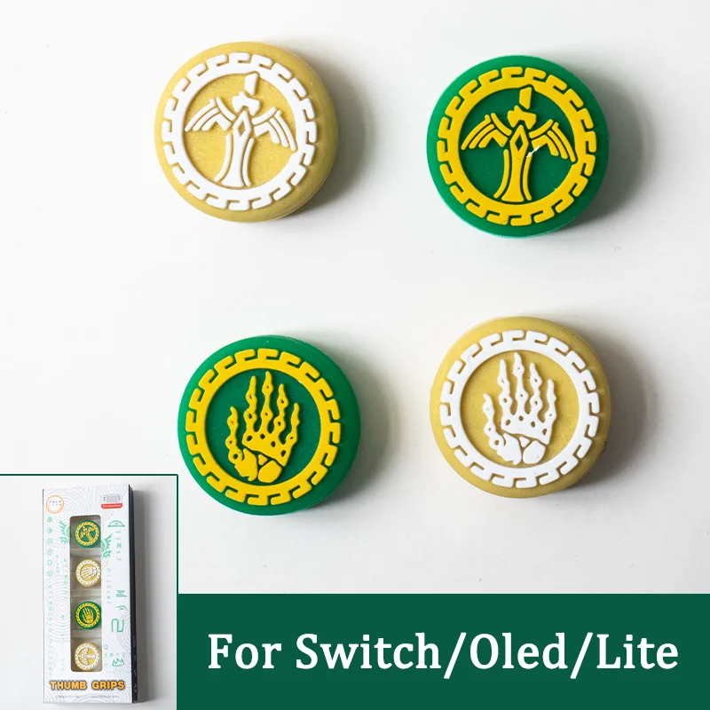 젤다의 눈물 왕국 테마 실리콘 엄지 그립 로커 햇 Oled/lite 소프트 버튼 캡 스위치 라이트, 닌텐도 스위치용