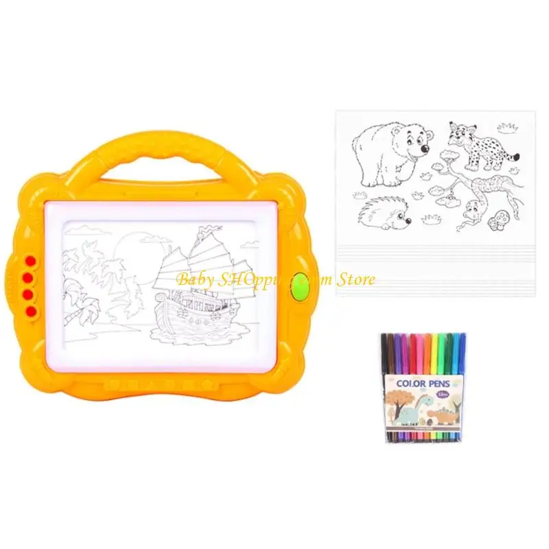 23GD Trẻ động Phác thảo bảng sáng lên Bảng vẽ cho trẻ mới biết đi phát triển kỹ năng chơi tô màu Sáng tạo