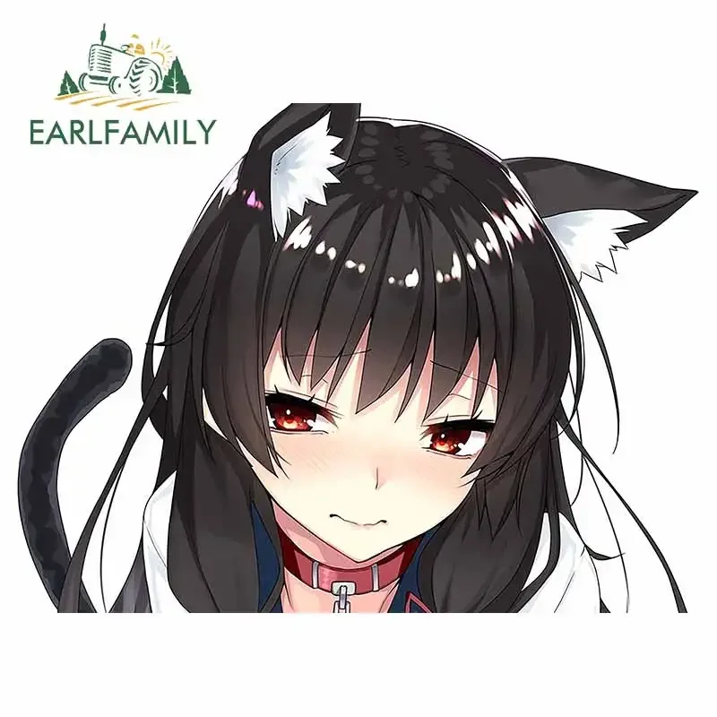EARLFAMILY 13 سنتيمتر x 9.6 سنتيمتر ل أنيمي ملصقات السيارات مقاوم للماء مخصص الطباعة ملصق مائي انسداد خدش الجسم لتزيين السيارة