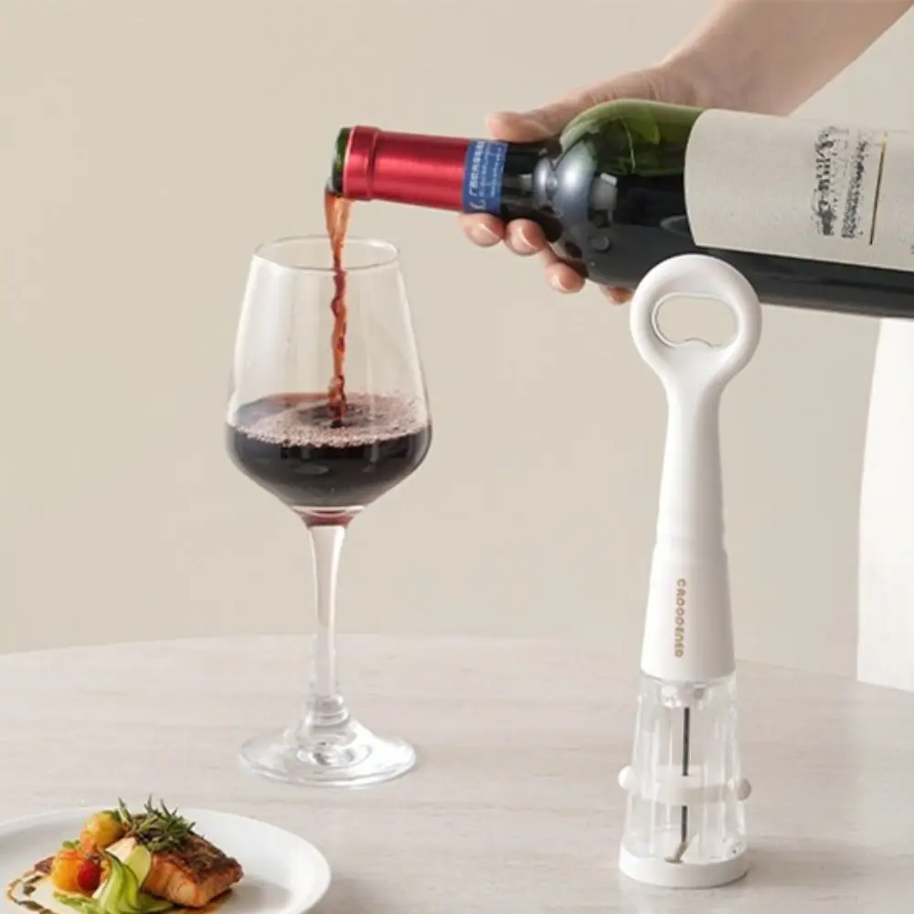 Portable 2 in 1 Pneumatic Wine Opener with Foil Cutter Air Pressure Cork Remover No Cork Debris Efficient Wine Bottle Opener Bar view 5