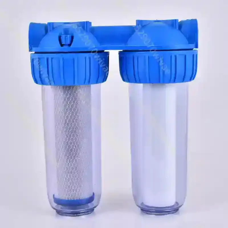 For 10 Inch Transparent Bottle Triplet Pre-filter Household Kitchen Tap Water Pipe Filter Water Purifier