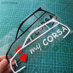 New I love my car Vinly Decal Styling Door Windows Trunk Sticker For OPEL Corsa a b c d e OPC 2022 2021 2024 2023 accessories