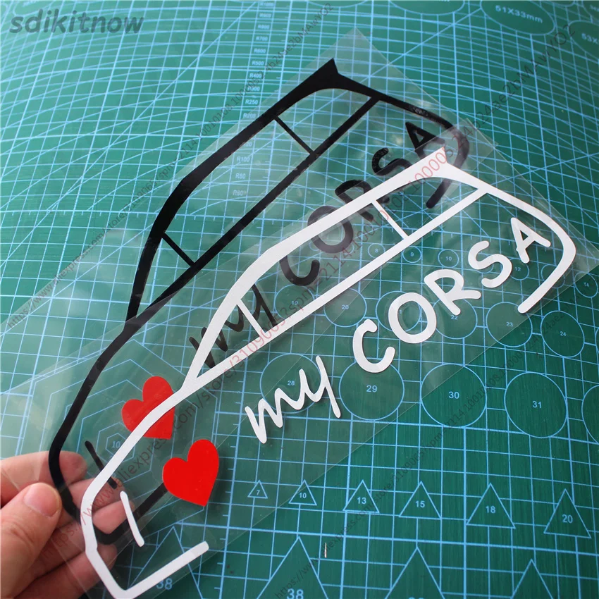 I love my car Vinly Decal Styling Door Windows Sticker For OPEL Vauxhall Corsa a b c d e f OPC 2022 2021 2024 2023 accessories