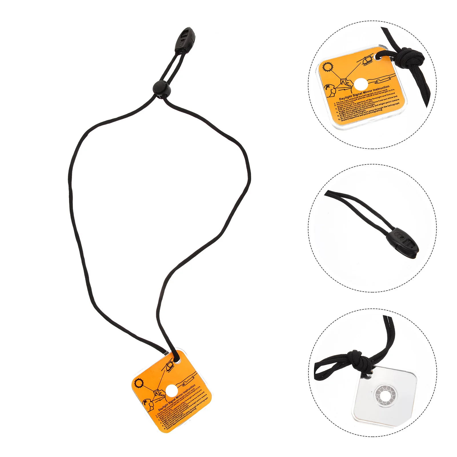 

Acrylic Survival Signal Mirror Lightweight Portable Emergency Reflective Mirror for Hiking Camping Outdoor Backpacking Kayak