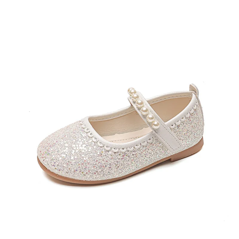 Ragazze Mary Janes for Party Wedding show scarpe in pelle perle eleganti scarpe da principessa Chic scarpe per bambini scarpe antiscivolo