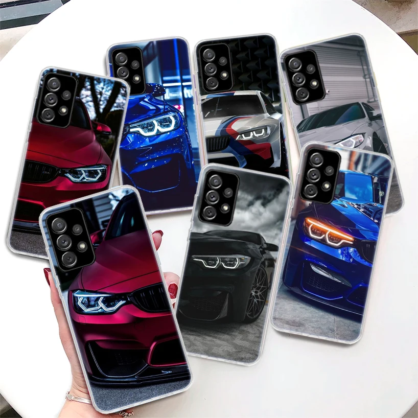 Blue Red Car for Bmw Coque Phone Case For Samsung Galaxy A51 A50 A71 A70 A41 A40 A31 A30 A21S A20E A10 A11 A01 A6 A7 A8 A9 + Cov