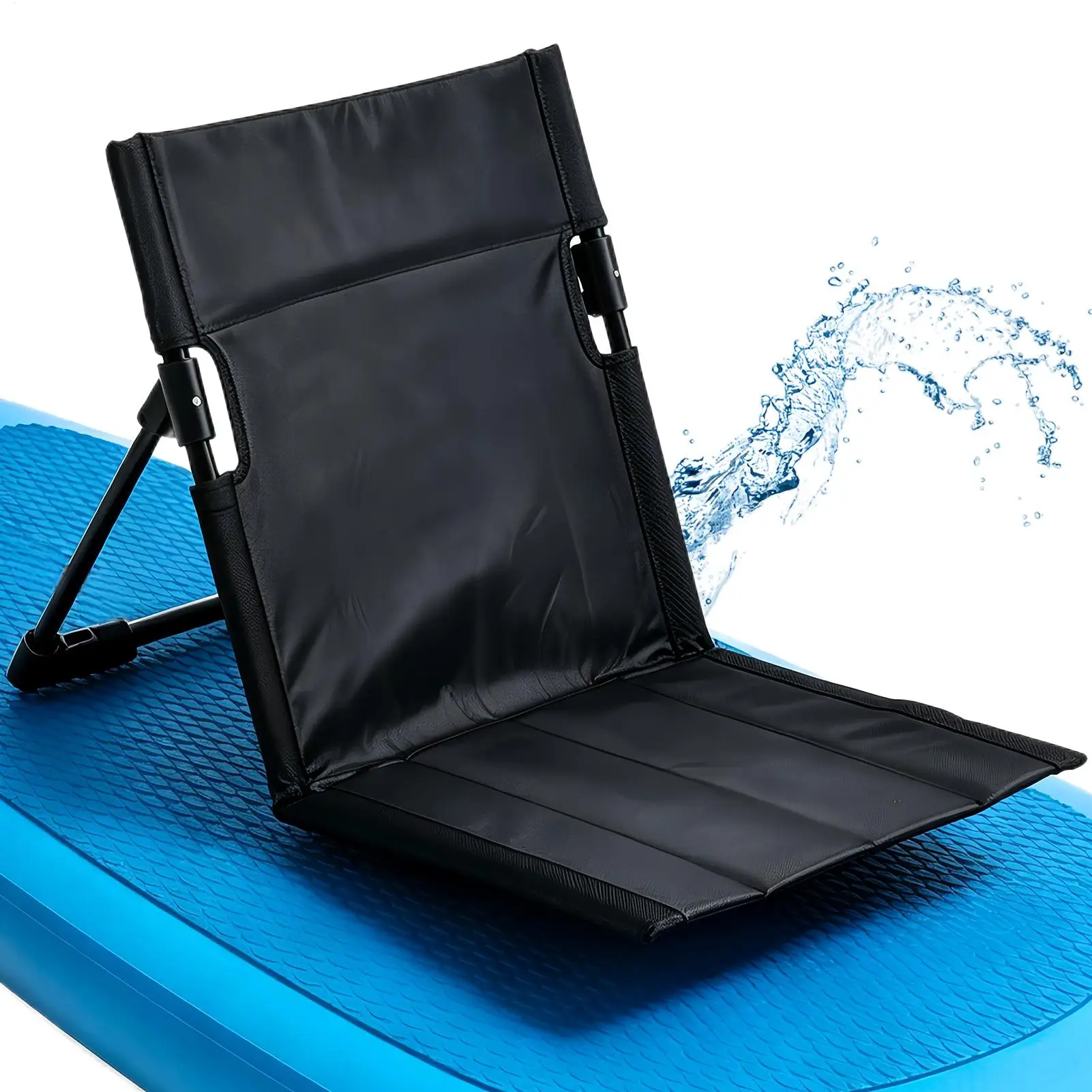 Kayak Seats Folding Chair With Back Support Summer Beach Lazy Reclining Chair for kayaks paddleboards and fishing boats