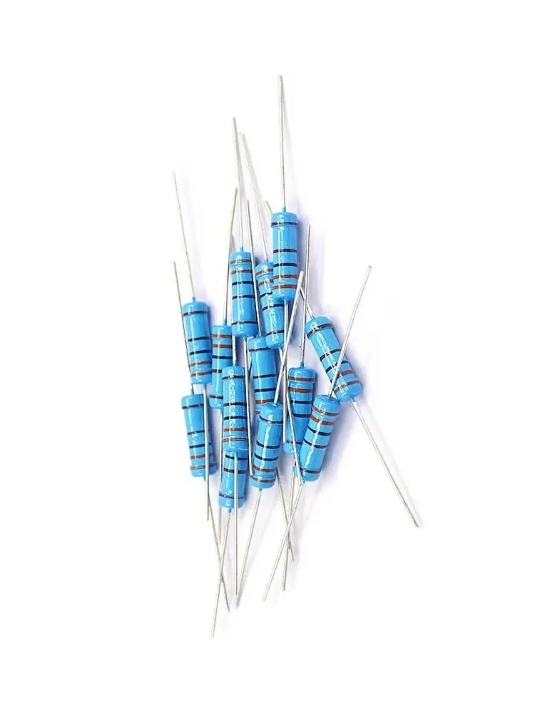 1/8W 1% 1R ~ 10M Ohm 100Valuesx50Pcs = 5000 sztuk 0.125W maszyna do cięcia metalu z rezystor z folii wybrane elementy — zdjęcie 2