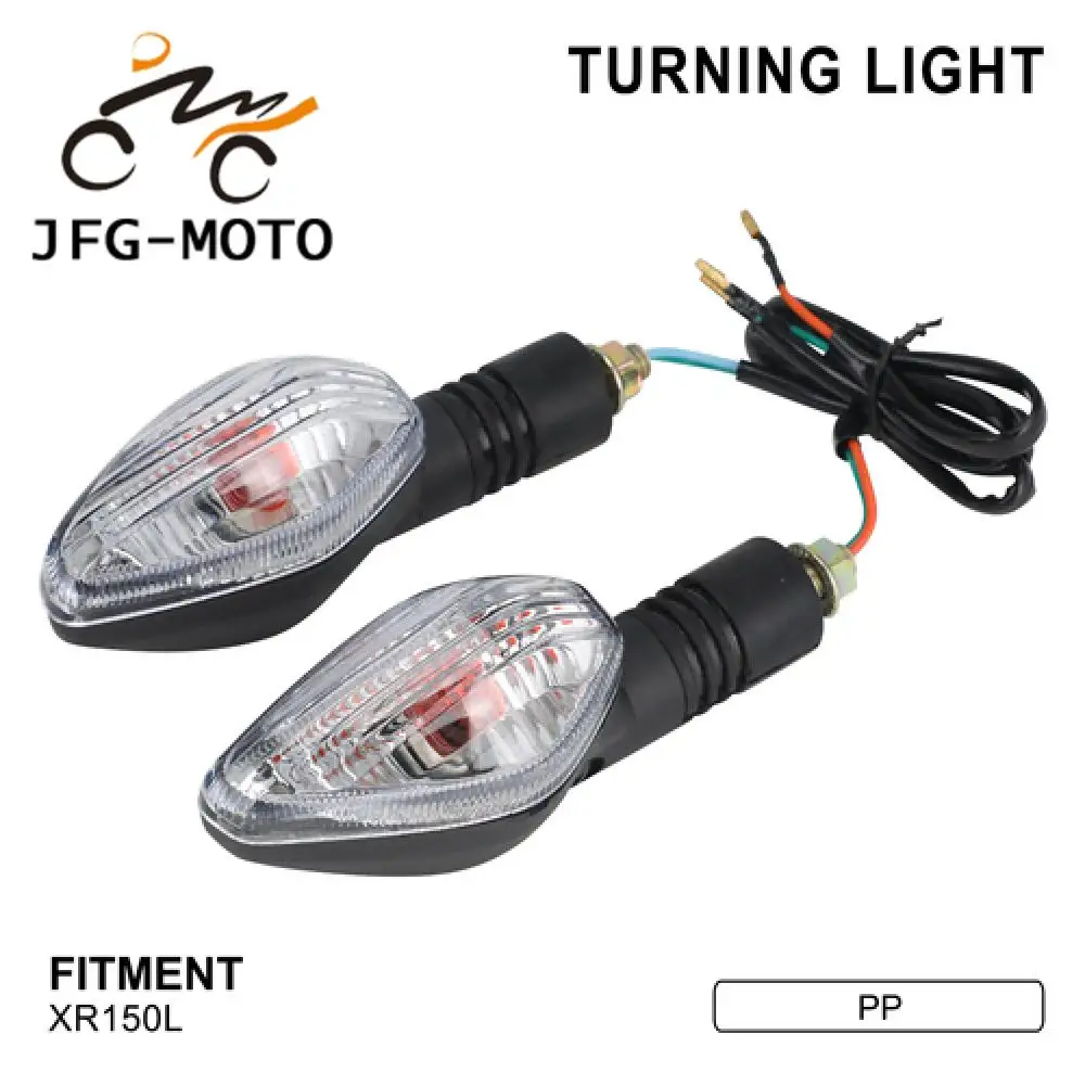 

Motorcycle Turn Signal Lights Plastic Front And Rear Turn Signal Light Lamp Flashing Light Blinker for HONDA XR150L XR 150L