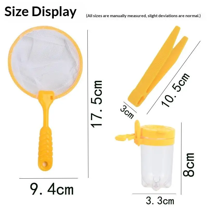 Capture Net Insect Catching Tweezers For Male And Female 1/5 Sets Natural Exploration Tool Insect Observation Jar Feeding Box