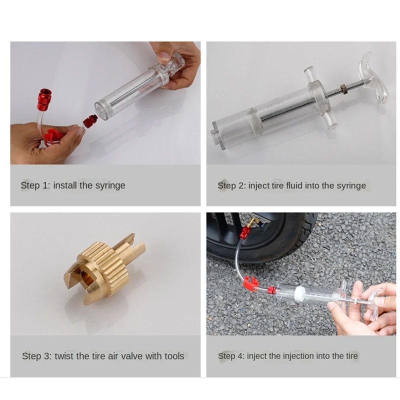 50Ml Mountain Bike Road Car Vacuum Tire Filling Fluid Filling Tool Beauty Mouth Method Mouth Universal Tool