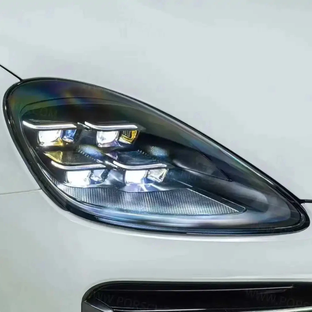 2011-2017 for Porsche for Cayenne 958 LED Headlights High Quality Blue Matrix LED  Temperature